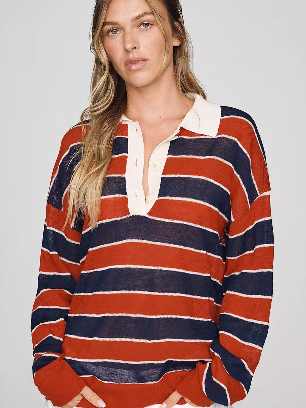 NWT MOTHER The Biggie Raquette Wool Sweater